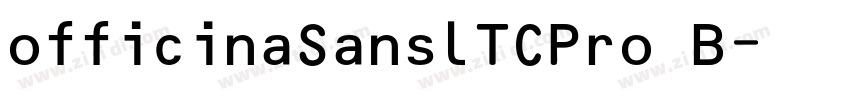 officinaSanslTCPro B字体转换